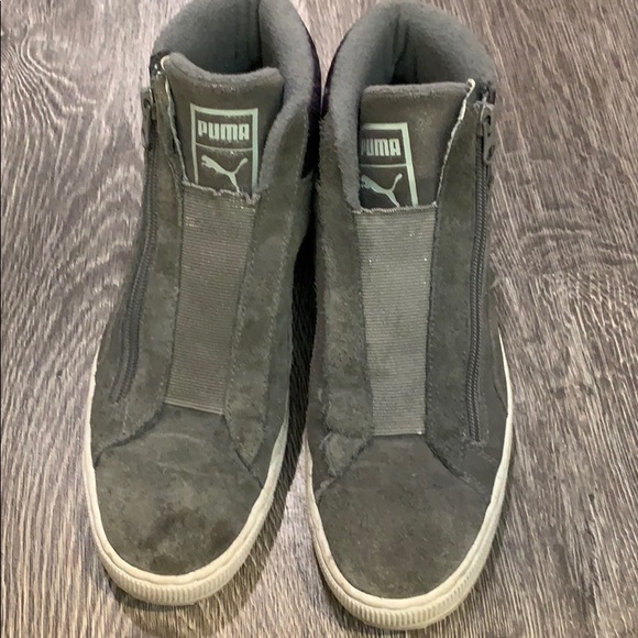 zip high top sneakers womens